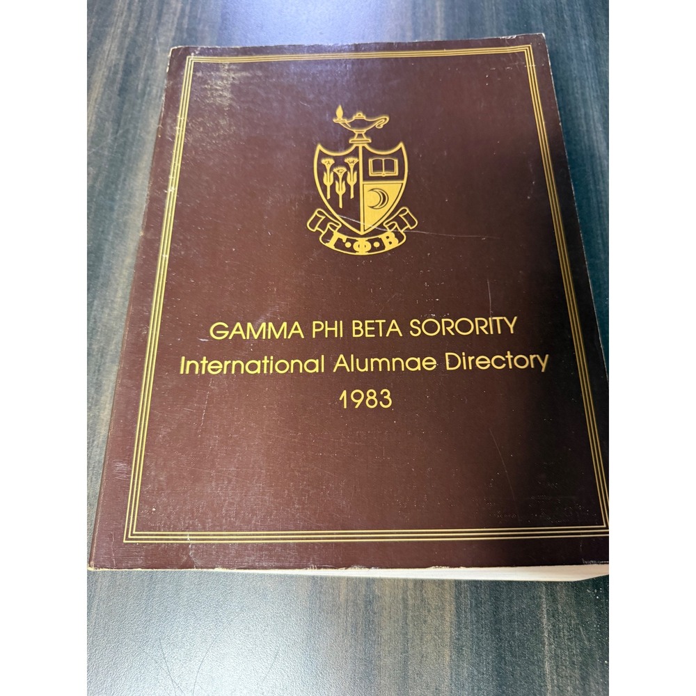 Vintage 1983 Gamma Phi Beta Sorority International Alumnae Directory Book